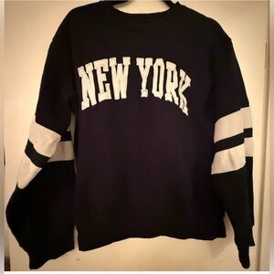 New York Black & White Sweatshirt